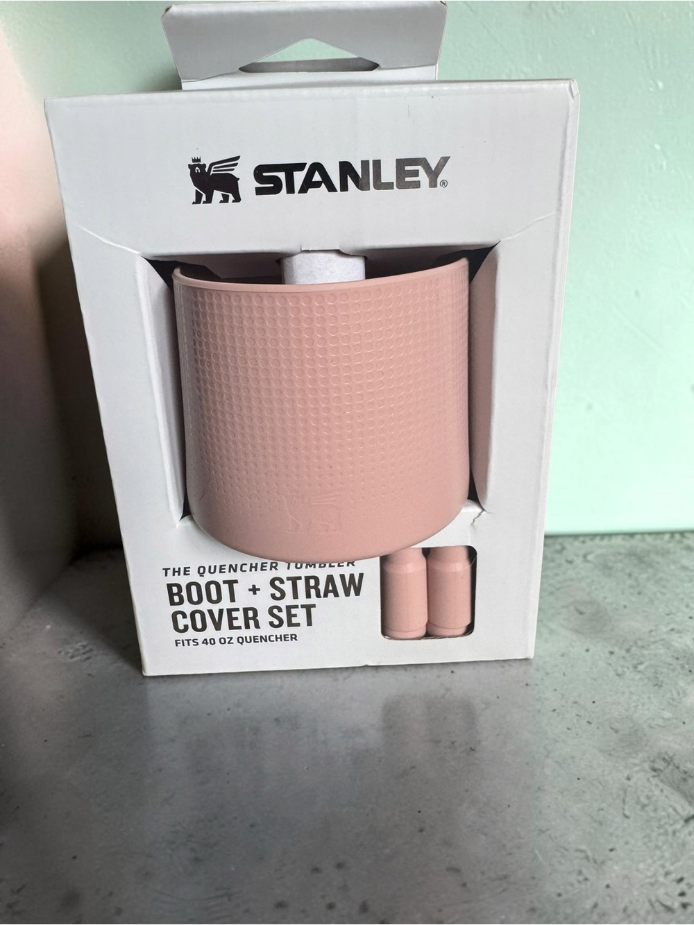 Stanley Pink Boot and Straw Cover Set for 40 oz Quencher